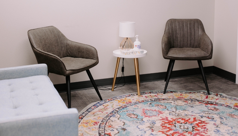 Dental office waiting area at Neighborhood Dental in Brandon, SD