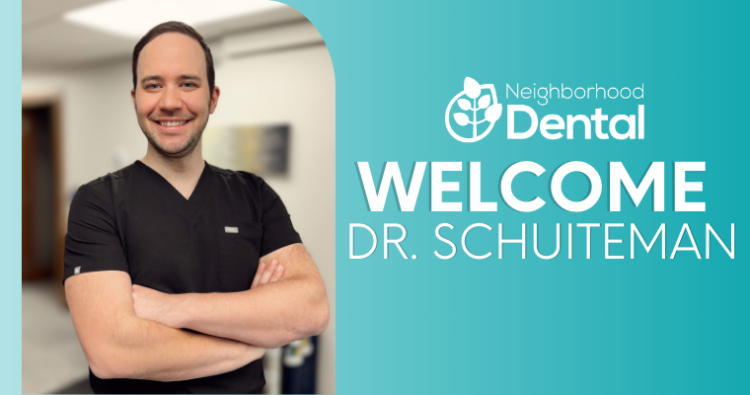 Banner image welcoming Doctor Schuiteman to Neighborhood Dental Brandon.